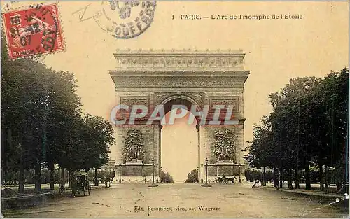 Cartes postales Paris L'Arc de Triomphe de l'Etoile