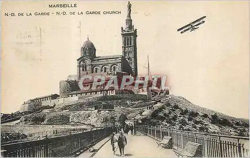 Cartes postales Marseille N D La Garde Avion Aviation