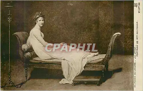 Ansichtskarte AK Musee du Louvre Portrait de Mme Recamier