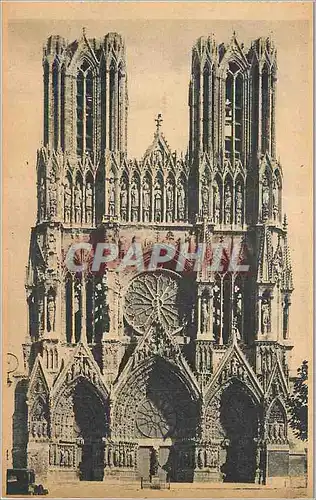 Cartes postales Cathedrale de Reims Etat Actuel