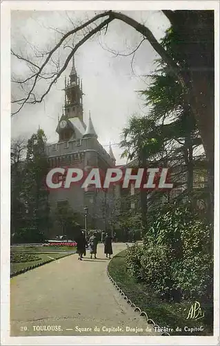 Moderne Karte Toulouse Square du Capitole Donjon du Theatre du Capitole
