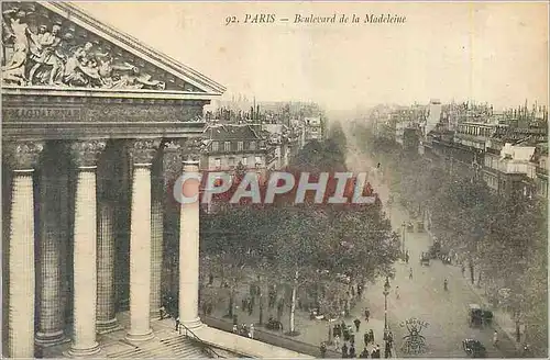 Cartes postales Paris Boulevard de la Madeleine