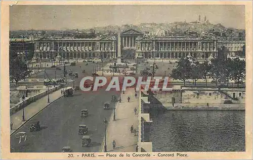 Cartes postales Paris Place de la Concorde