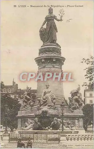 Cartes postales Lyon Monument de la Republique Place Carnot