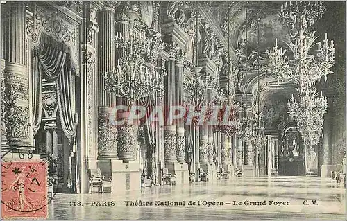 Cartes postales Paris Theatre National de l'Opera Le Grand Foyer