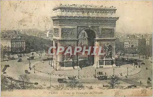 Cartes postales Paris L'Arc de Triomphe de l'Etoile