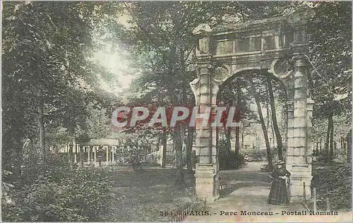 Cartes postales Paris Parc Monceau Portail Romain