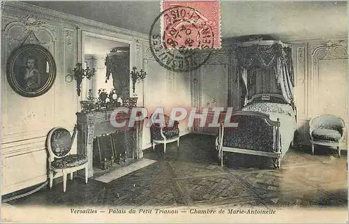 Cartes postales Versailles Palais du Petits Trianon Chambre de Marie Antoinette