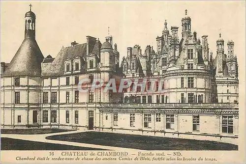 Ansichtskarte AK Chateau de Chambord Facade Sud