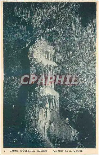 Ansichtskarte AK Grottes d'Osselle (Doubs) Colonne de la Cascade