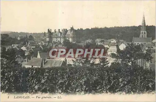 Cartes postales Langeais Vue Generale