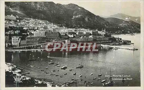 Cartes postales moderne Monte Carlo Interieur du Port