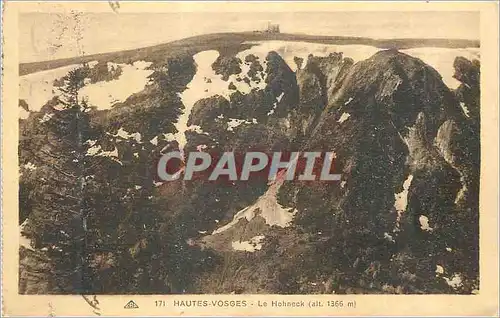 Cartes postales Hautes Vosges Le Hohneck (alt 1366 m)