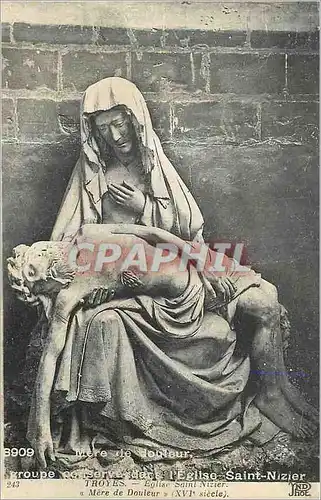 Cartes postales Troyes Eglise Saint Nizier Mere de Douleur (XVIe Siecle)