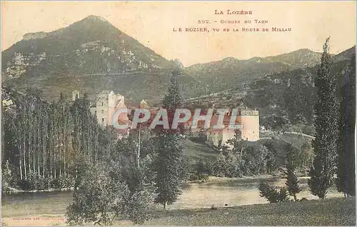 Ansichtskarte AK Lozere Gongne du Tarn Le Rozier vu de la Route de Millau