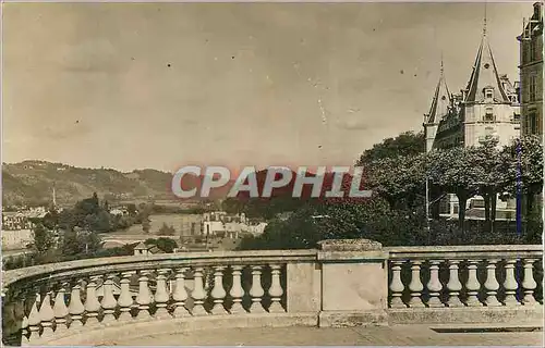 Moderne Karte Pau (B Pyr) Panorama Le Gave