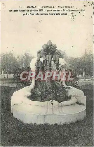 Ansichtskarte AK Dijon Fontaine Jeunesses