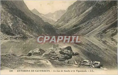 Ansichtskarte AK Environs de Cauterets Le Lac de Gaube et le Vignemale