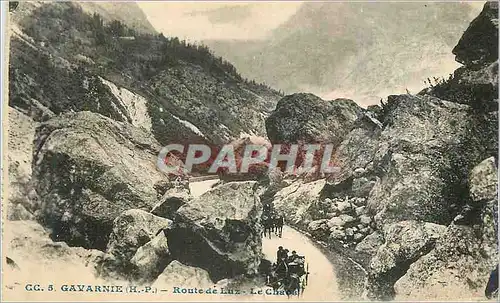 Cartes postales Gavarnie (H P) Route de Luz Le Chaos