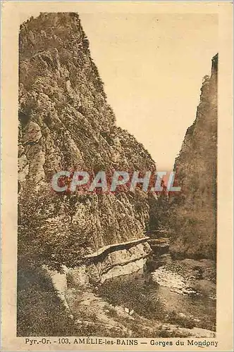 Cartes postales Amelie les Bains Gorges du Mondony