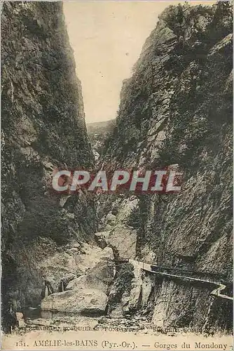 Cartes postales Amelie les Bains (Pyr Or) Gorges du Mondony