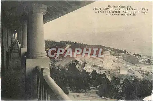 Ansichtskarte AK Font Romeu par Odeillo (alt 1800 m) Pyrenees Orientales Le Grand Hotel Galerie du 4e Etage