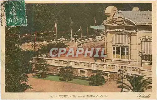 Ansichtskarte AK Vichy Terrasse et Theatre du Casino