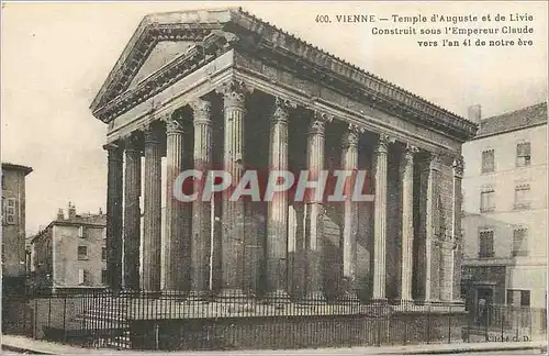 Cartes postales Vienne Temple d'Auguste et de Livie Contruit sous l'Empereur Claude