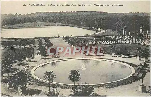 Ansichtskarte AK Versailles L'Orangerie et Piece d'Eau des Suisses