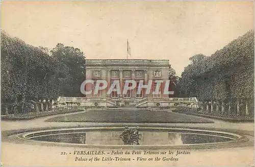 Cartes postales Versailles Palais du Petit Trianon sur les Jardins