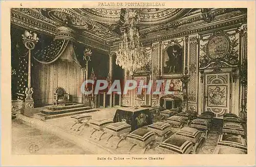 Cartes postales Palais de Fontainebleau Salle du Trone