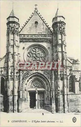 Ansichtskarte AK Compiegne L'Eglise Saint Antoine