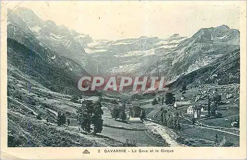 Cartes postales Gavarnie Le Gave et le Cirque