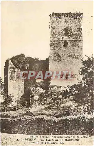 Cartes postales Capvern Le Chateau de Mauvezin avant sa Restauration