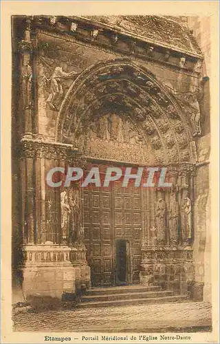 Cartes postales Etampes Portail Meridional de l'Eglise Notre Dame