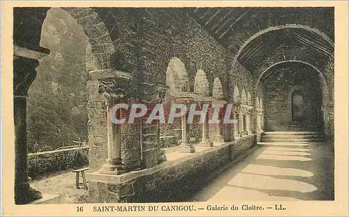 Cartes postales Saint Martin du Canigou Galerie du Cloitre