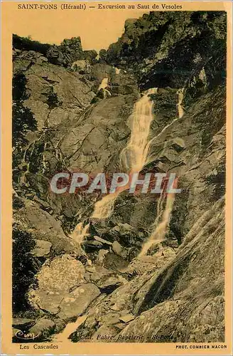 Cartes postales moderne Saint Pons (Herault) Excursion au Saut de Vesoles Les Cascades