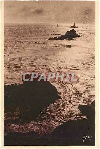 Cartes postales Pointe du Raz (Finistere) Cote Sauvage Bretagne La Douce France L'Eperon du Raz et le Phare de l