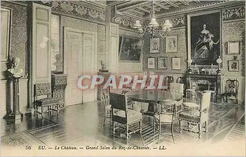 Ansichtskarte AK Eu Le Chateau Grand Salon du Rez de Chaussee