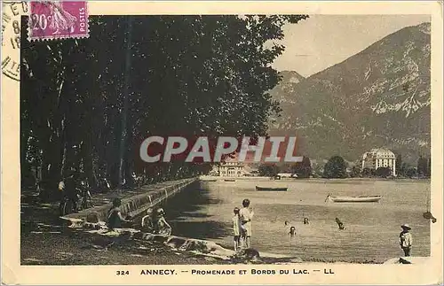 Cartes postales Annecy Promenade et Bords du Lac