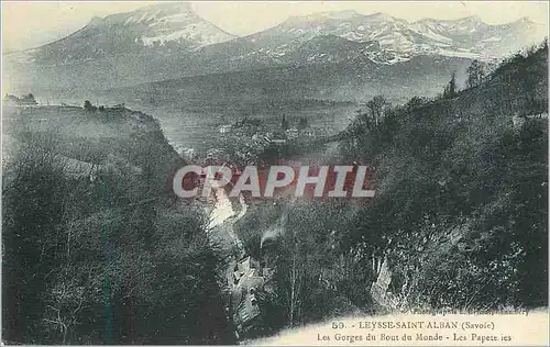 Ansichtskarte AK Leysse Saint Alban (Savoie) Les Gorges du Bout du Monde Les Papeteries