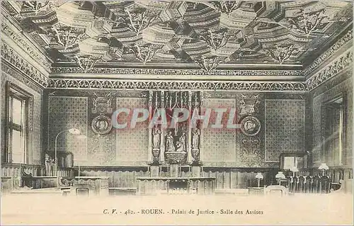 Ansichtskarte AK Rouen Palais de Justice Salle des Assises