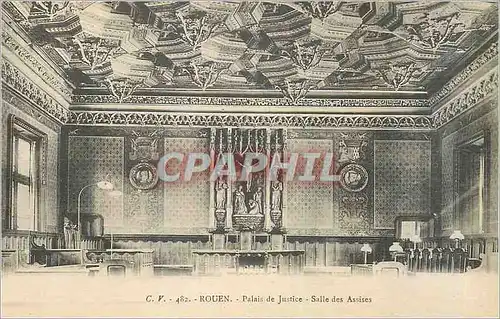 Cartes postales Rouen Palais de Justice Salle des Assises