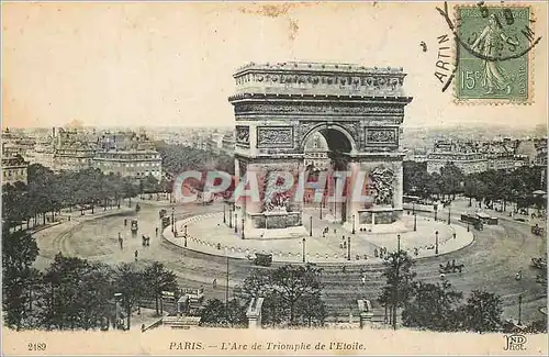 Cartes postales Paris L'Arc de Triomphe de l'Etoile