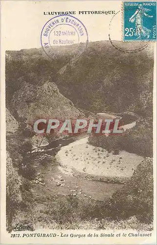 Cartes postales Pontgibaud L'Auvergne Pittoresque Les Gorges de la Siioule et le Chalusset