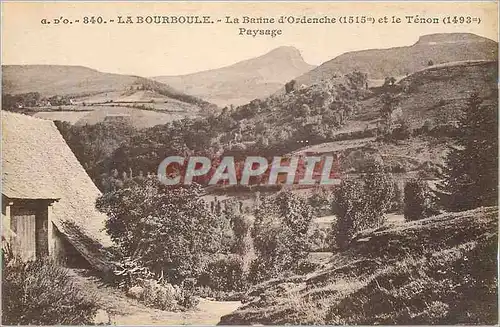 Cartes postales Bourboule La Banne d'Ordenche (1515 m et le Tenon (1493 m)