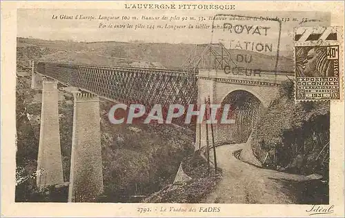 Ansichtskarte AK Le Viaduc des Fades L'Auvergne Pittoresque