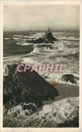 Moderne Karte La Pointe du Raz de Sein En Bretagne Les Rochers