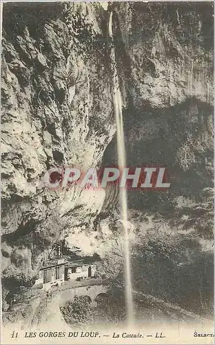 Cartes postales Les Gorges du Loup La Cascade