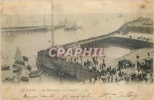 Cartes postales Le Havre Les Brise Lames et l'Avant Port